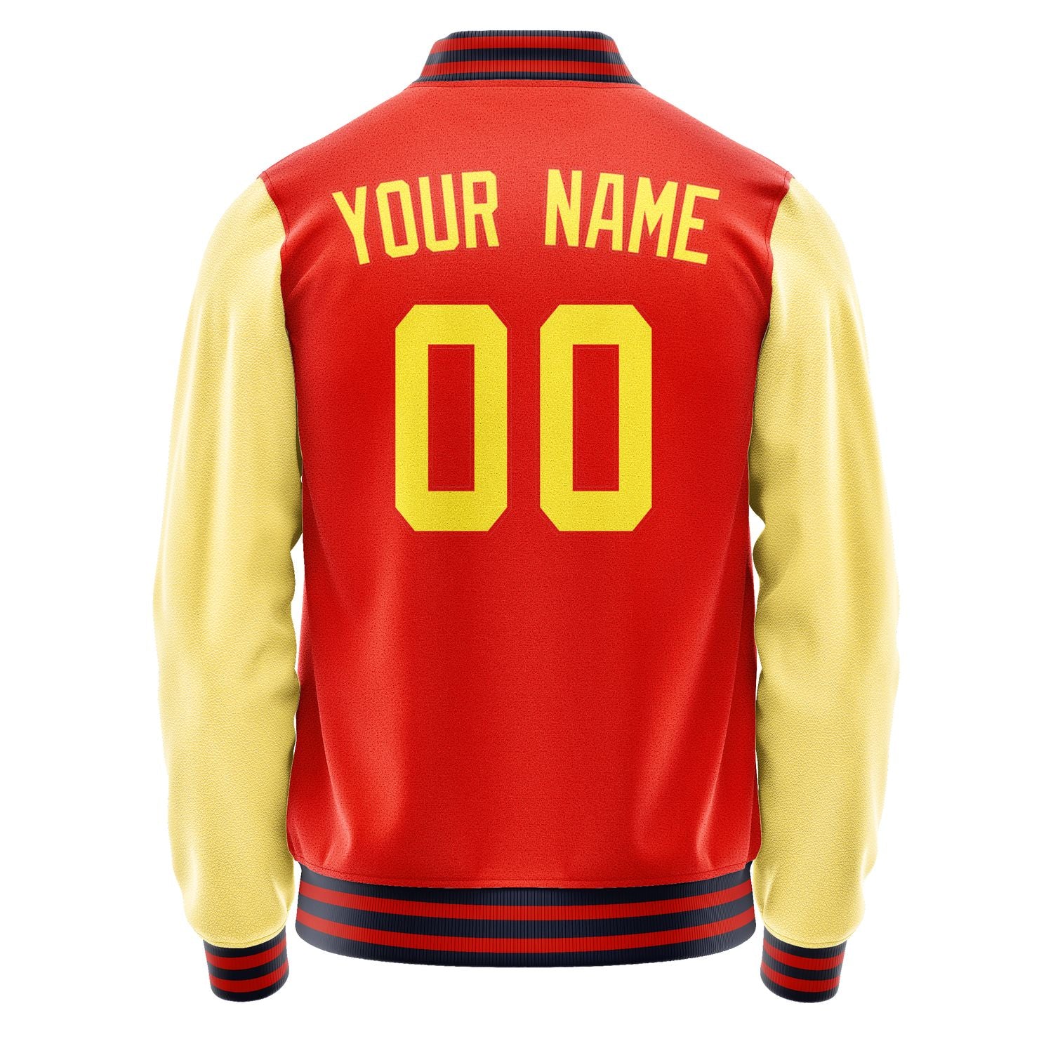 Custom Orange Red Light Yellow Jacket JA1212261112B31226