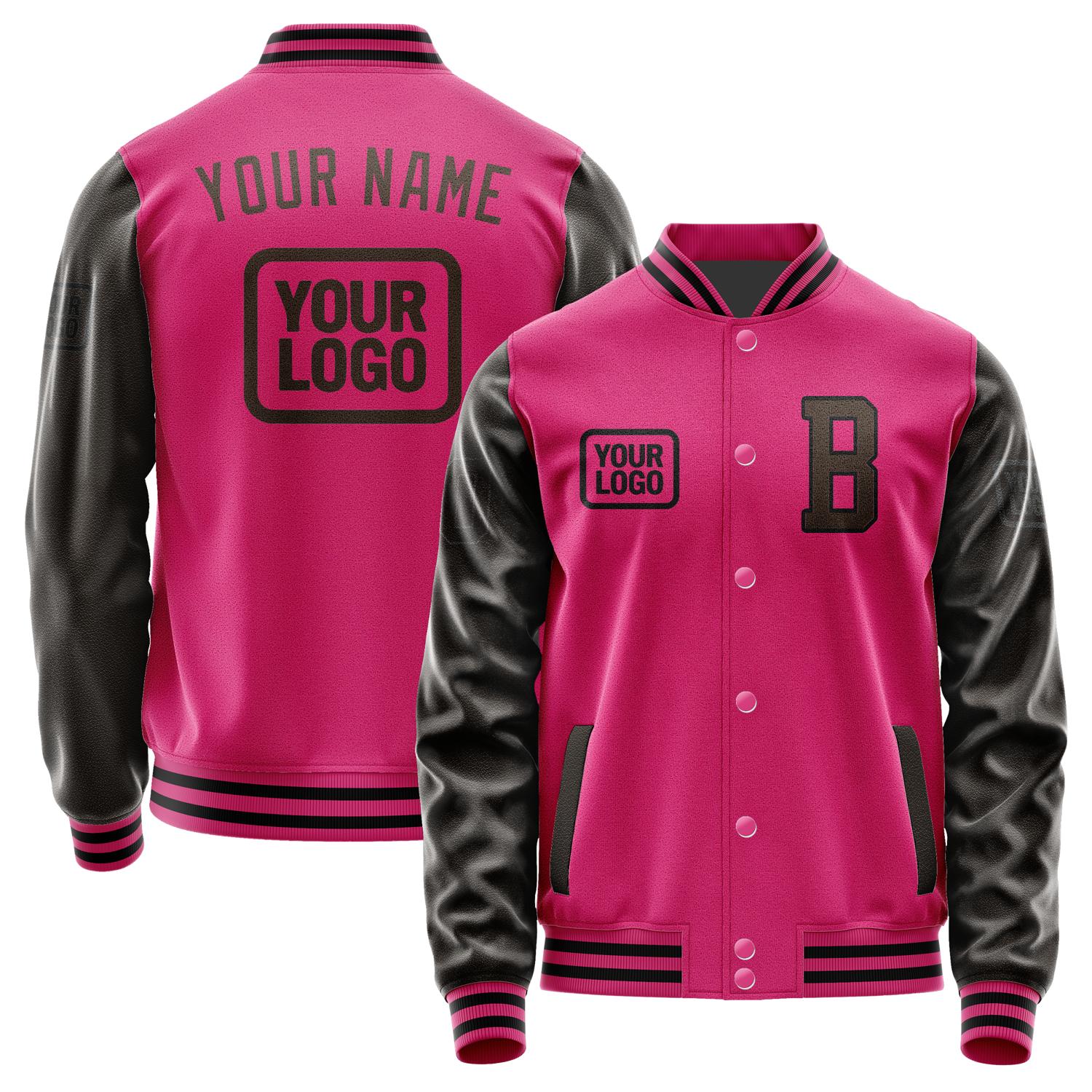 Custom Pink Brown Jacket JA131301131717010117