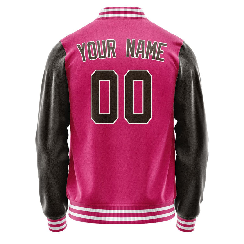 Custom Pink Brown Jacket JA1313011318B31801