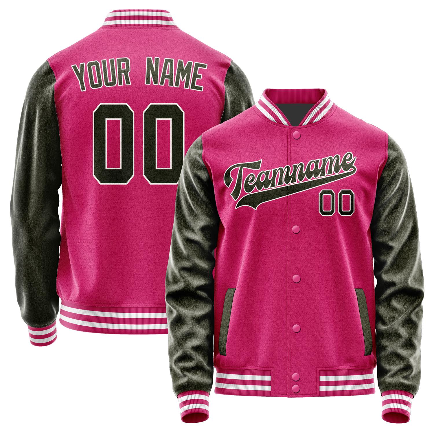 Custom Pink Olive Jacket JA1313021318B31802