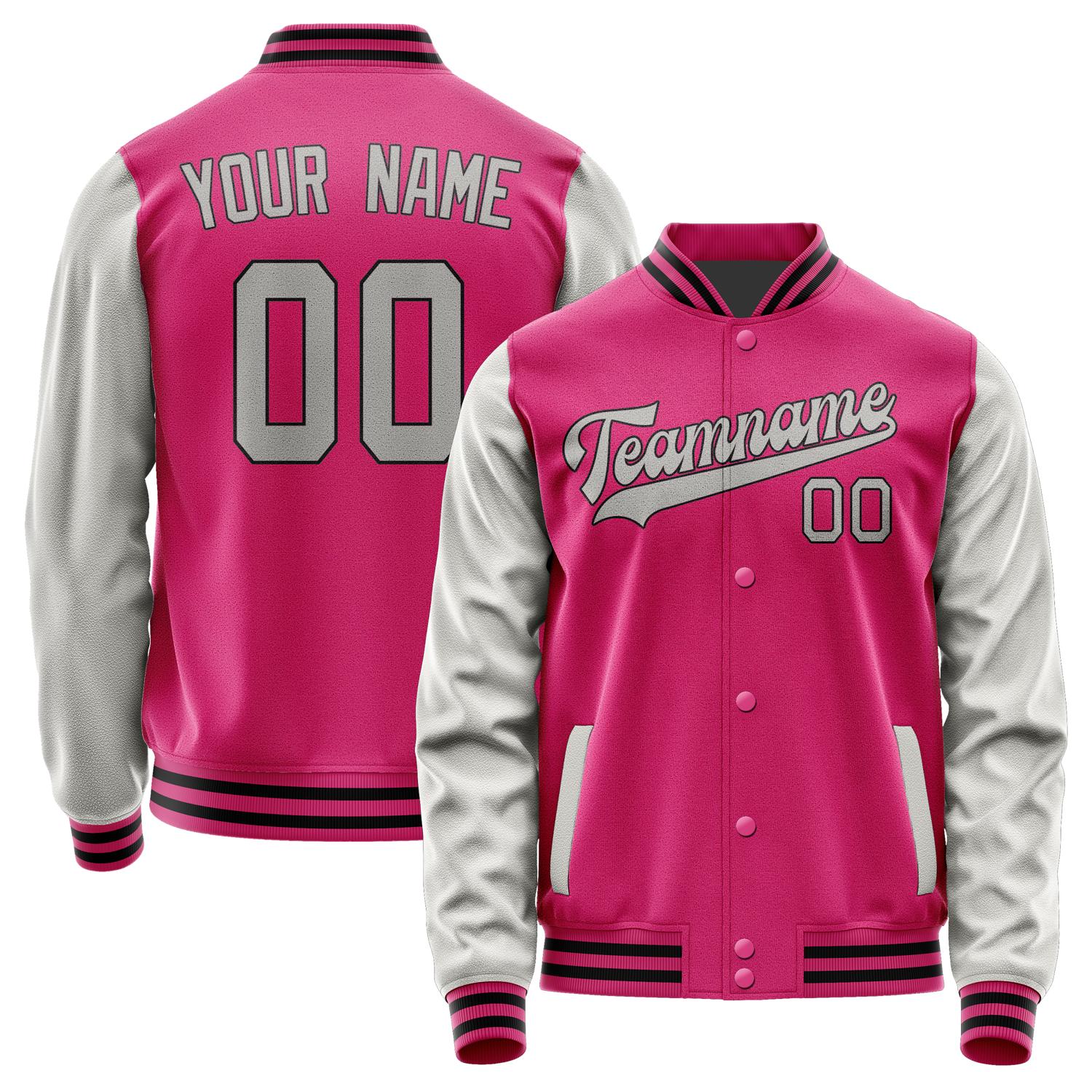 Custom Pink Gray Jacket JA1313041317B31704