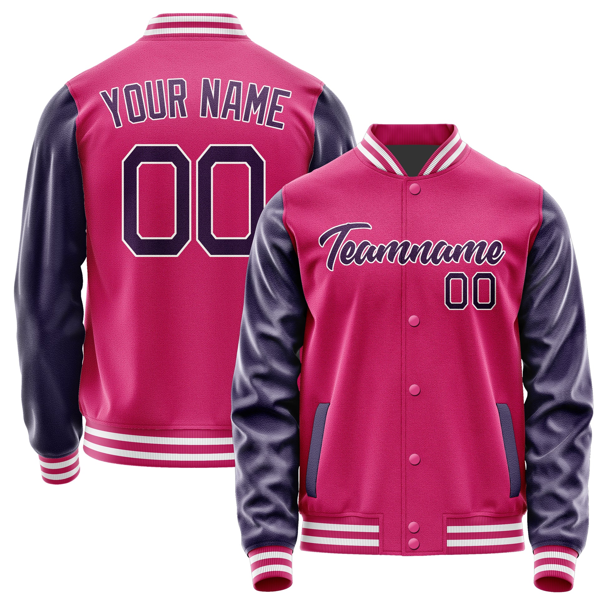 Custom Pink Purple Jacket JA1313071318B21807