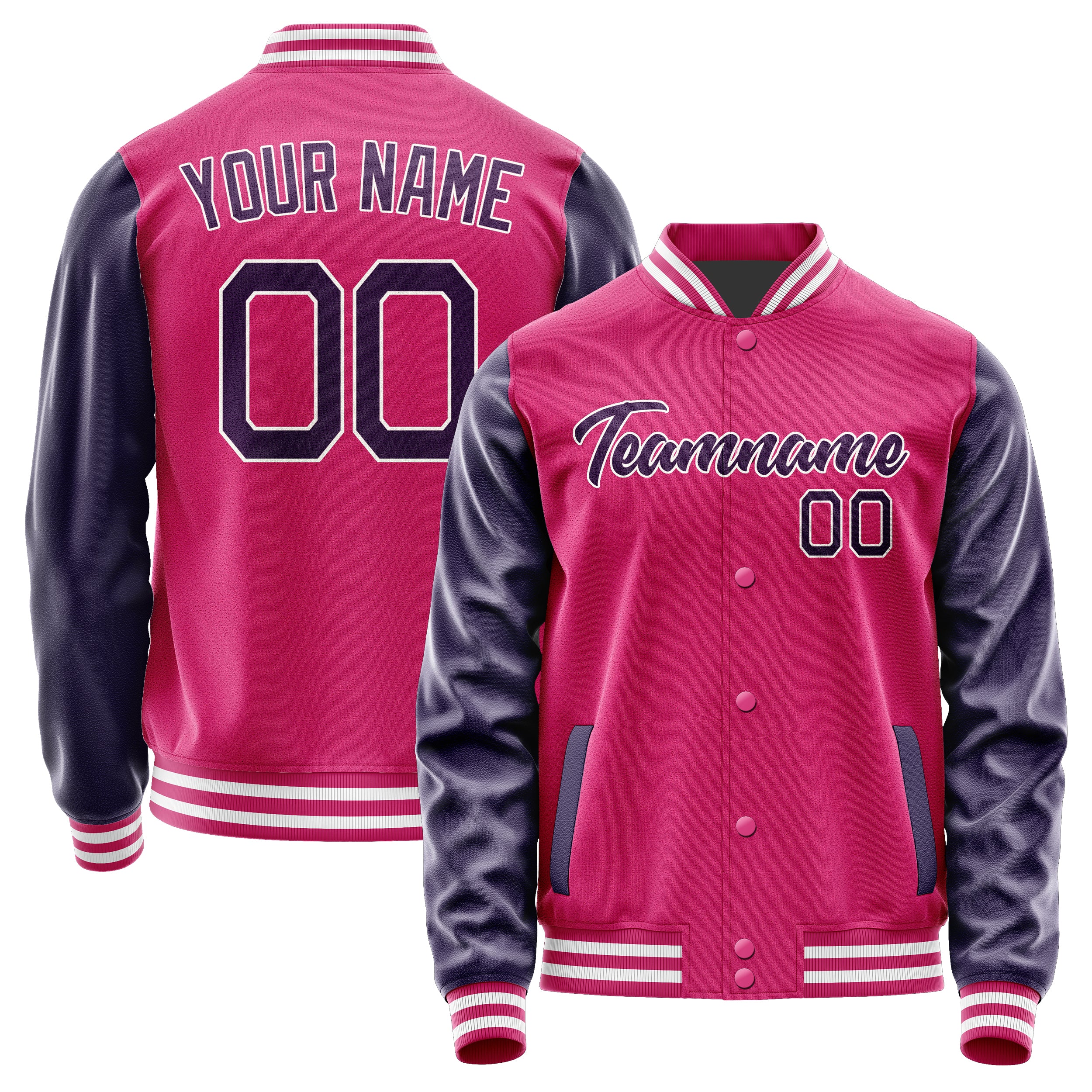 Custom Pink Purple Jacket JA1313071318B21807