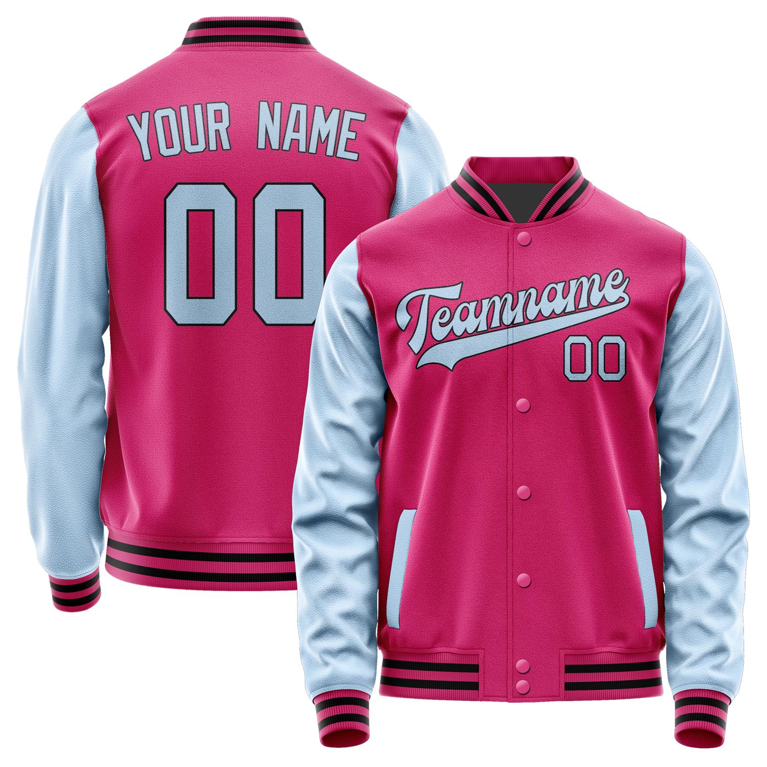 Custom Pink Light Blue Jacket JA1313081317B31708
