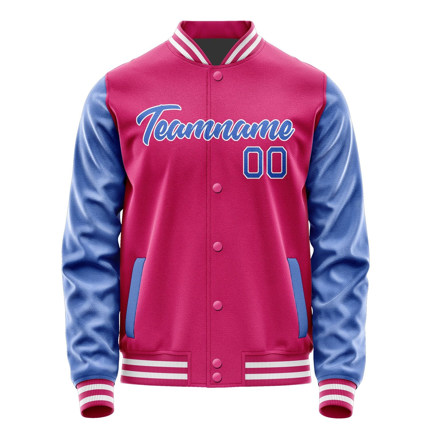 Custom Pink Sky Blue Jacket JA1313091318B21809
