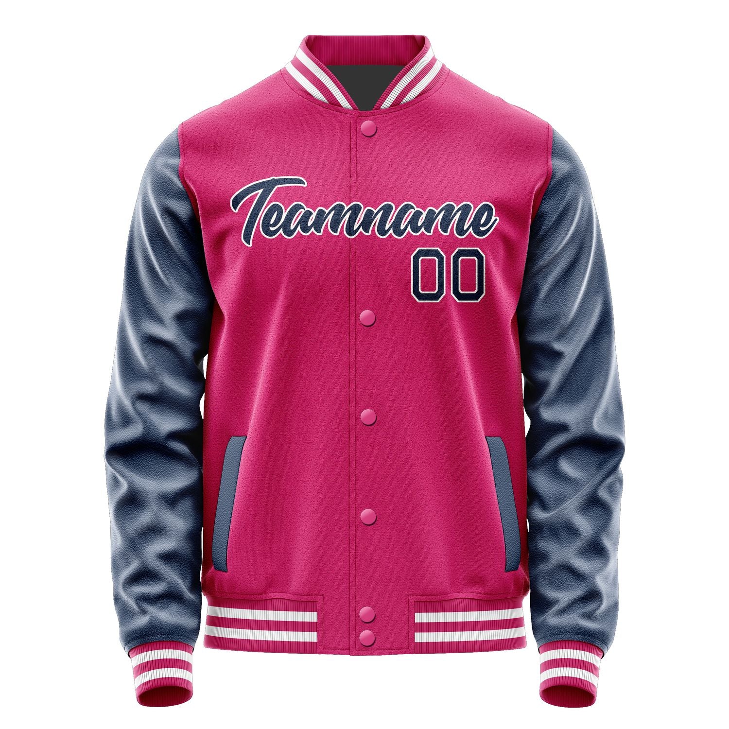 Custom Pink Blue Jacket JA1313101318B21810