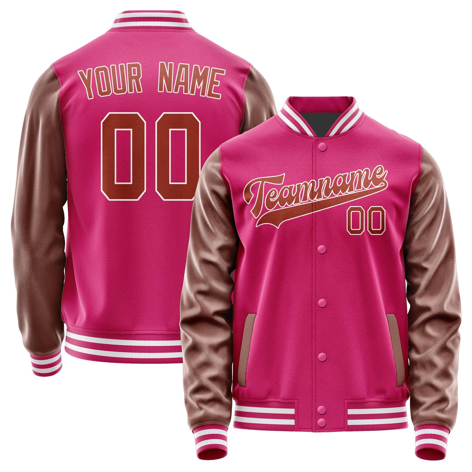 Custom Pink Coral Red Jacket JA1313161318B31816