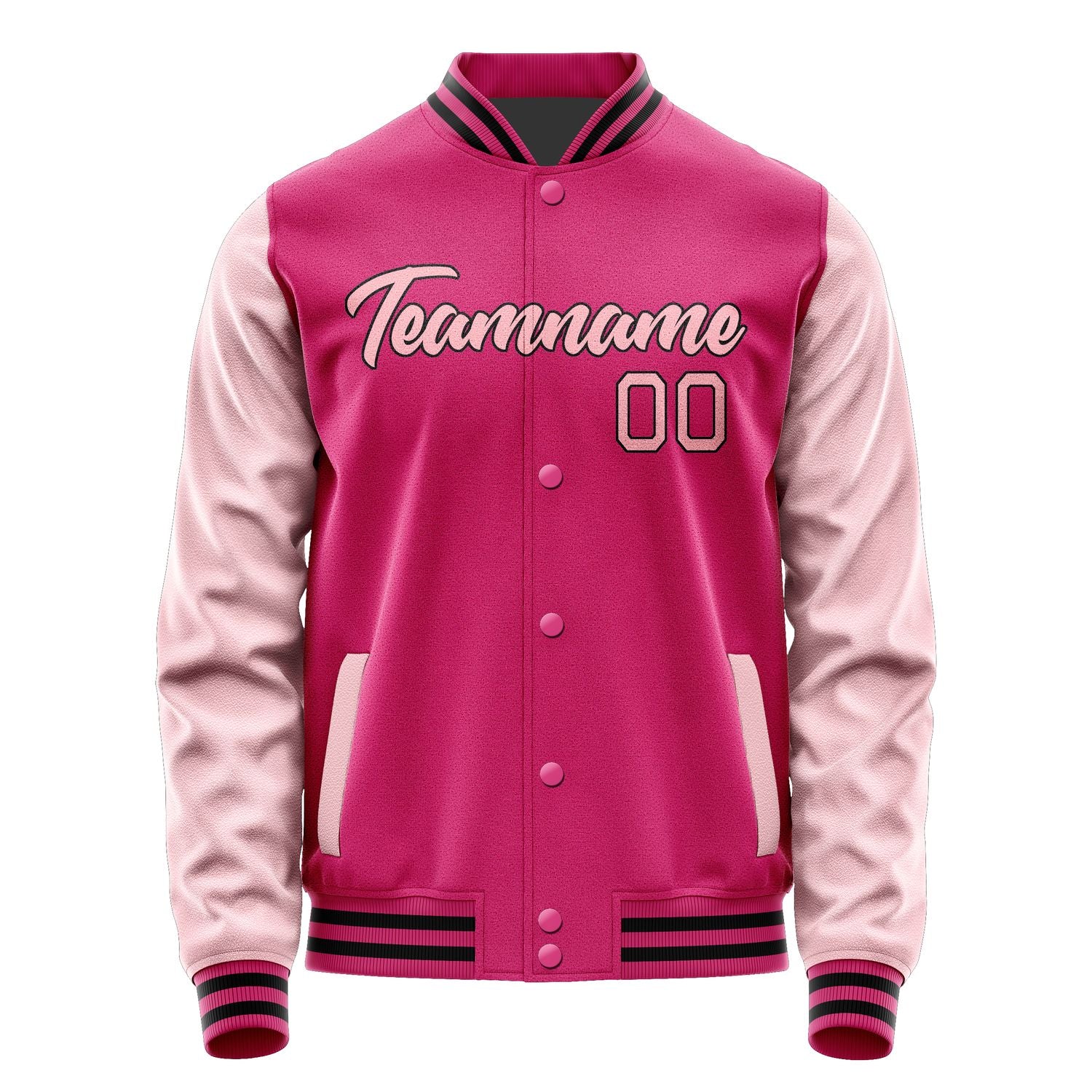 Custom Pink Light Pink Jacket JA1313211317B21721
