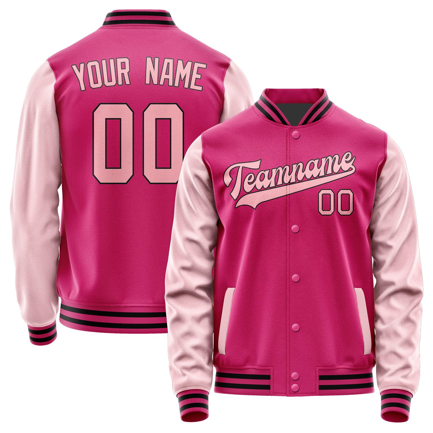 Custom Pink Light Pink Jacket JA1313211317B31721