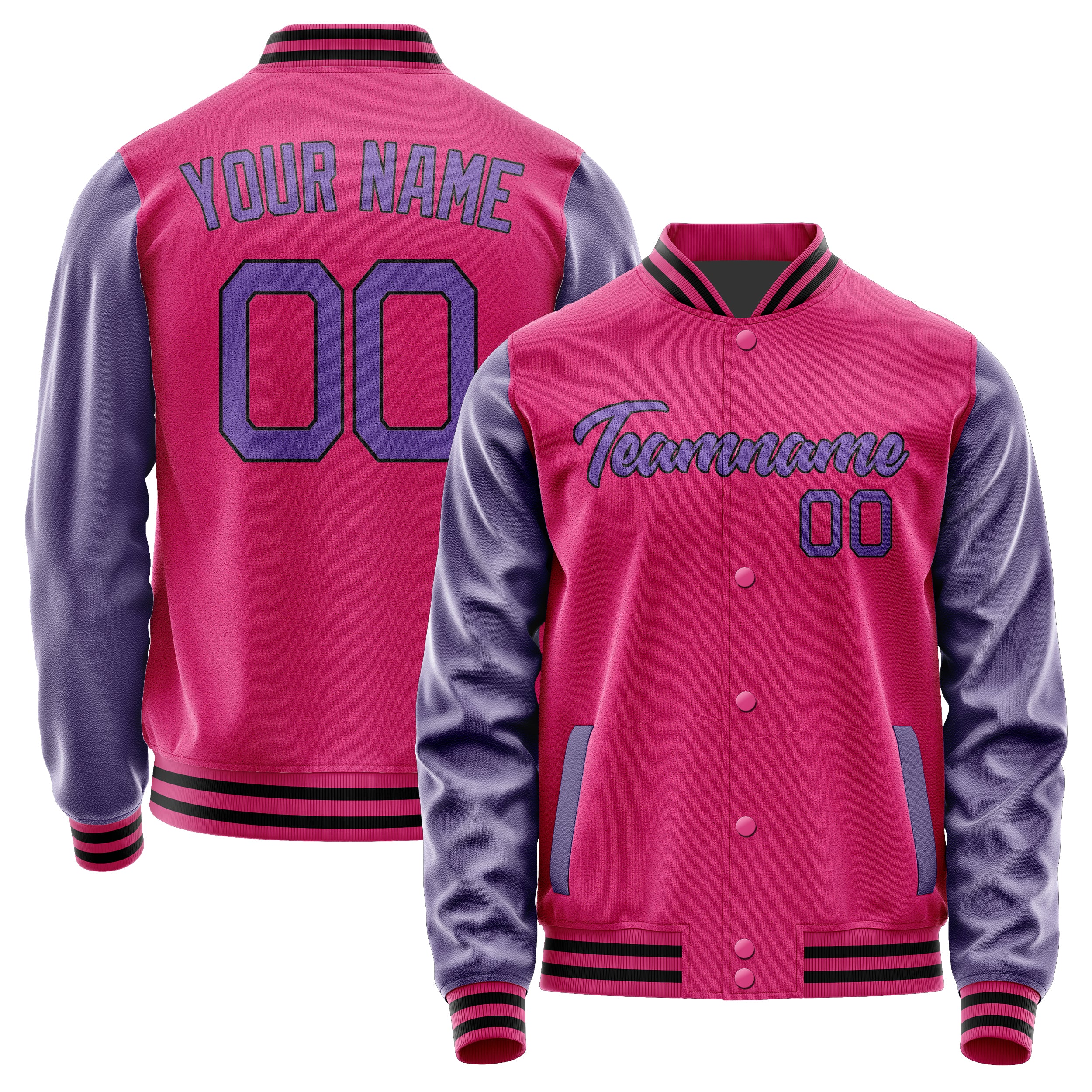 Custom Pink Light Purple Jacket JA1313231317B21723