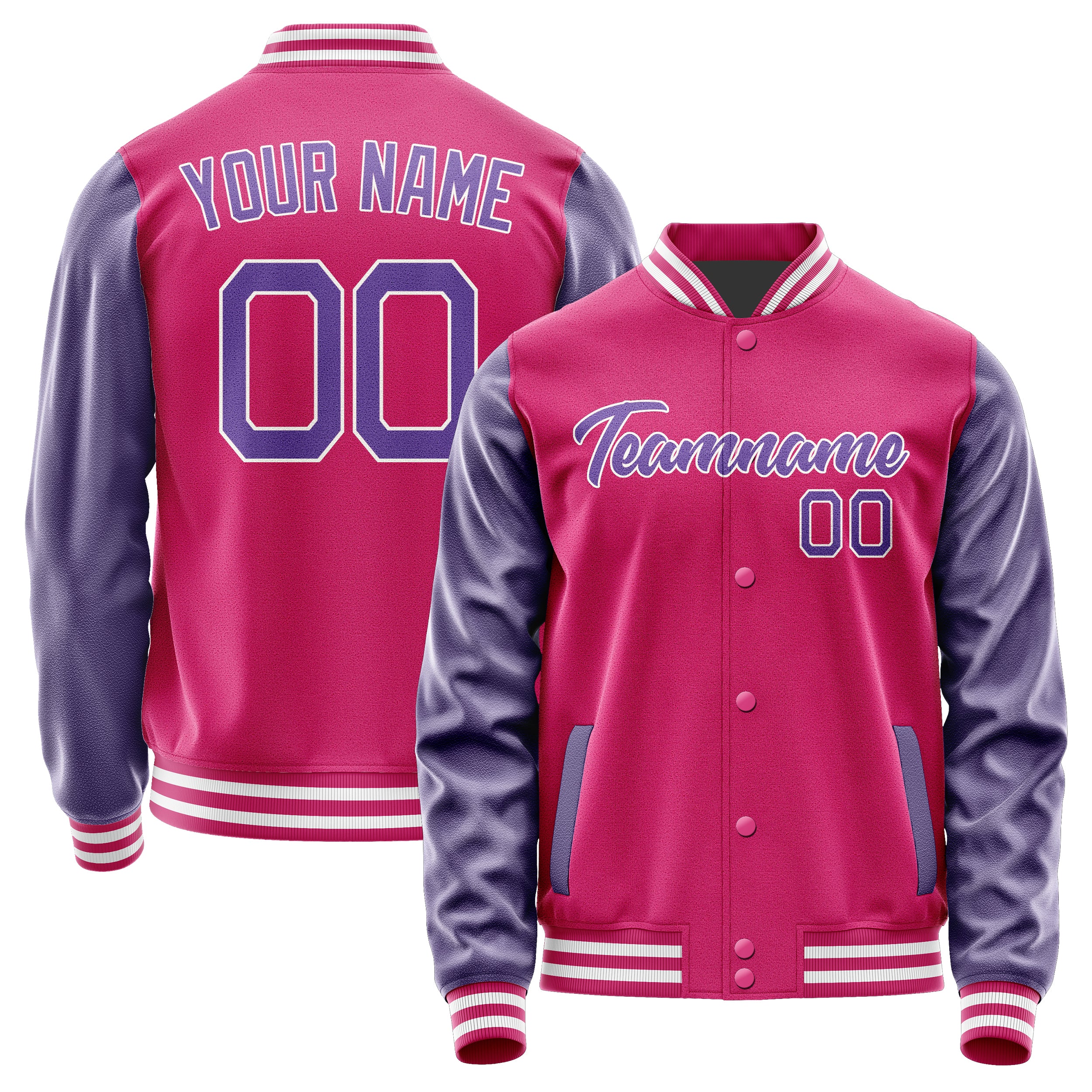 Custom Pink Light Purple Jacket JA1313231318B21823