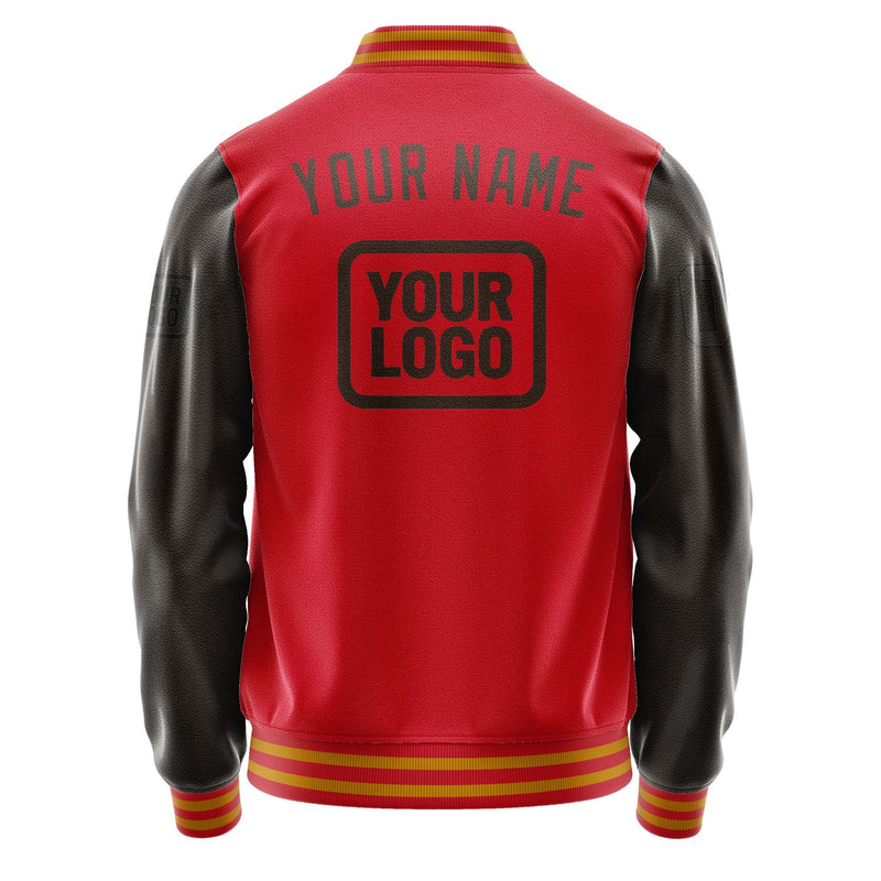 Custom Red Brown Jacket JA141401141917010117