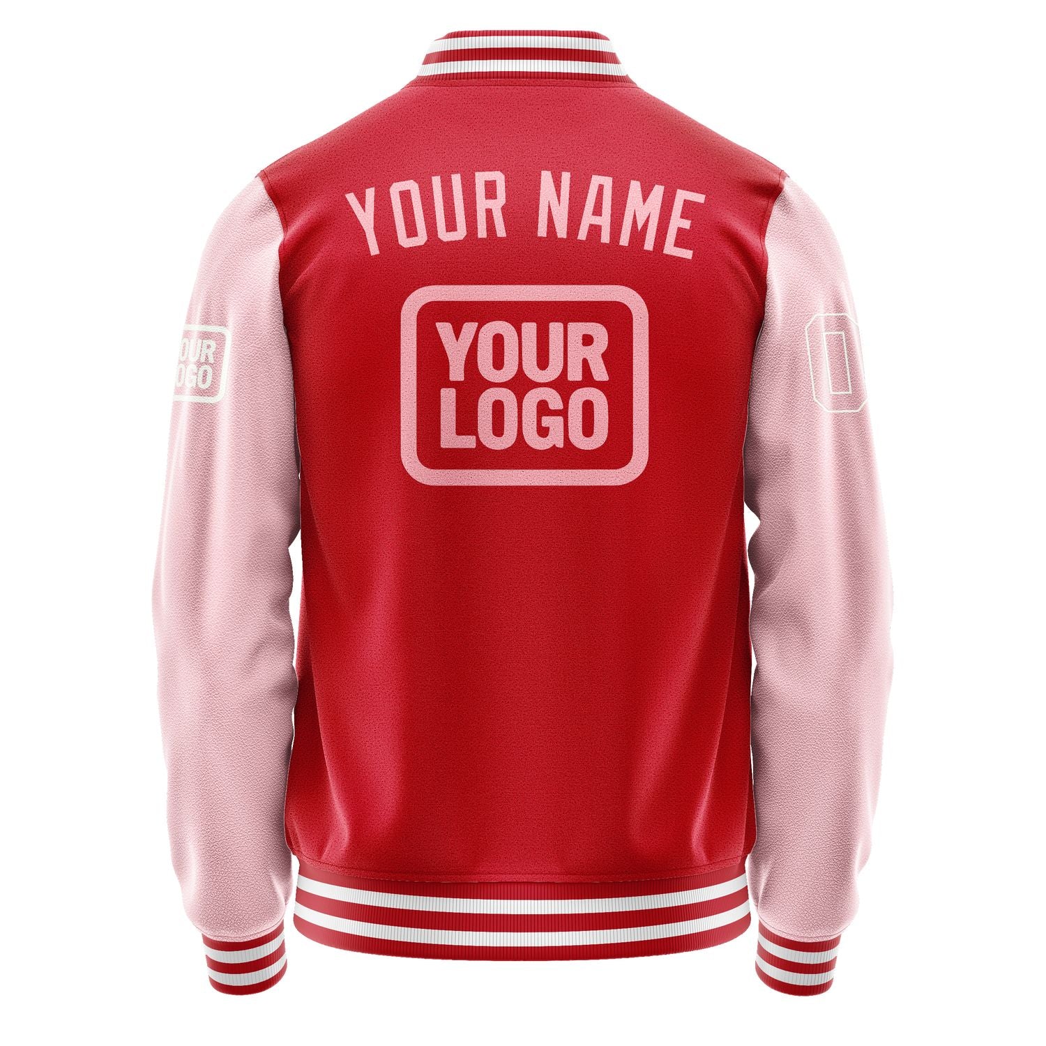 Custom Red Light Pink Jacket JA141421141818212118