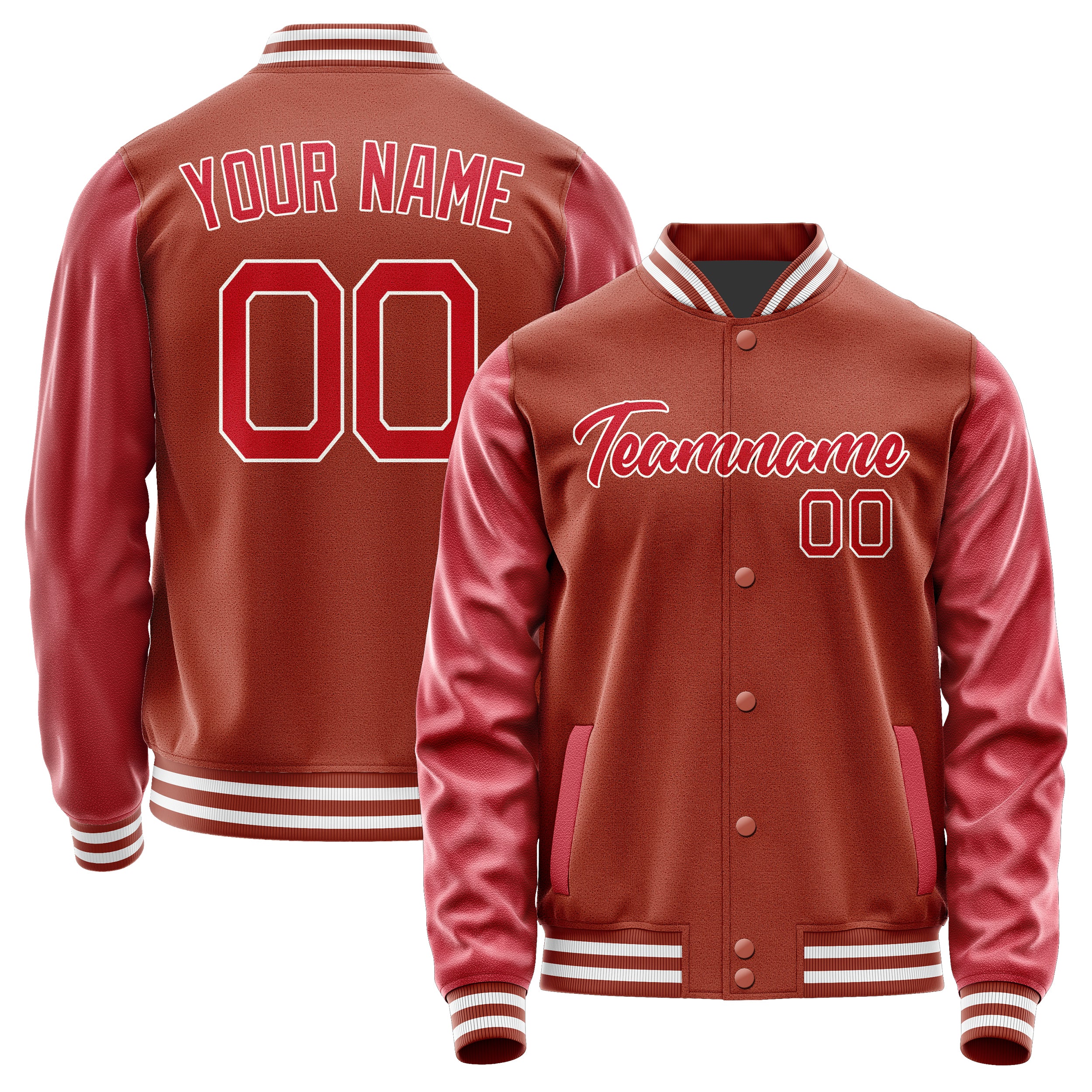 Custom Coral Red Red Jacket JA1616141618B21814