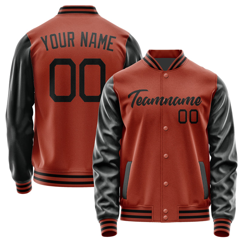 Custom Coral Red Black Jacket JA1616171617B21717