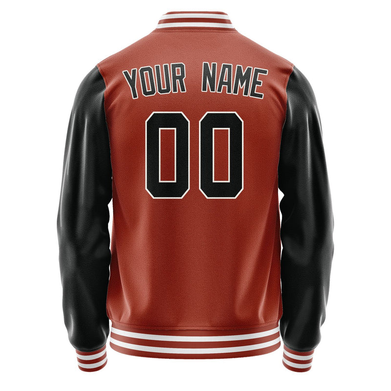 Custom Coral Red Black Jacket JA1616171618B31817