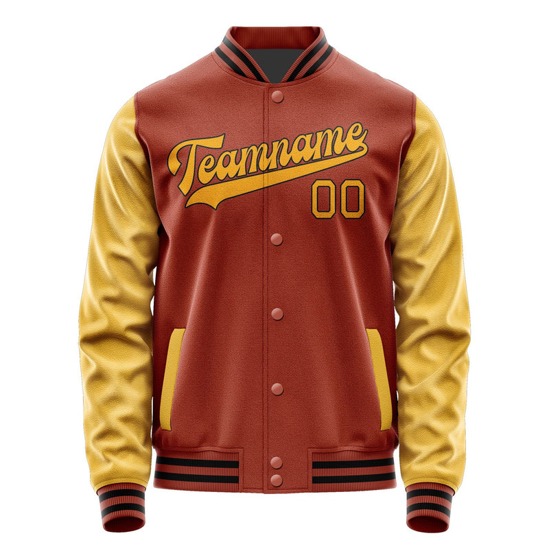 Custom Coral Red Yellow Jacket JA1616191617B31719