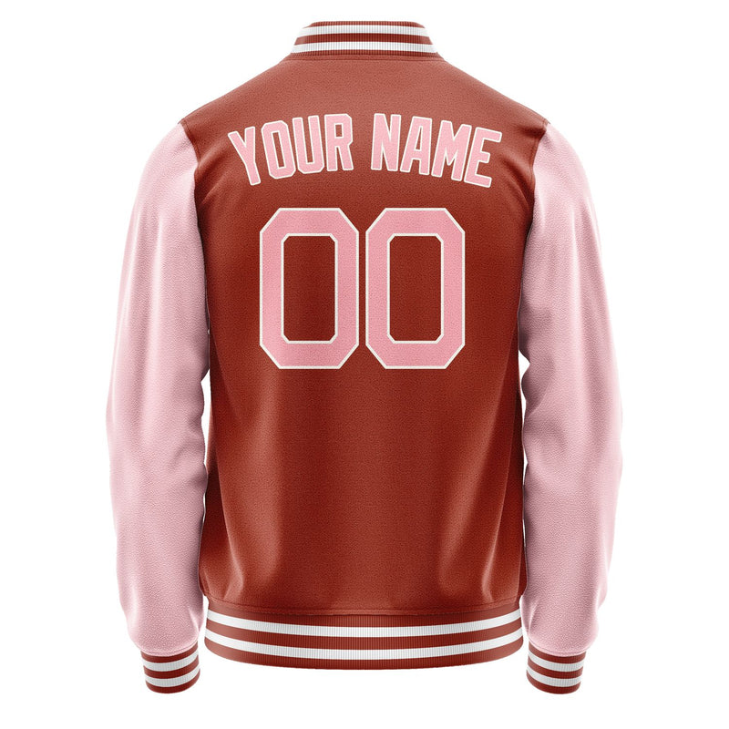 Custom Coral Red Light Pink Jacket JA1616211618B21821