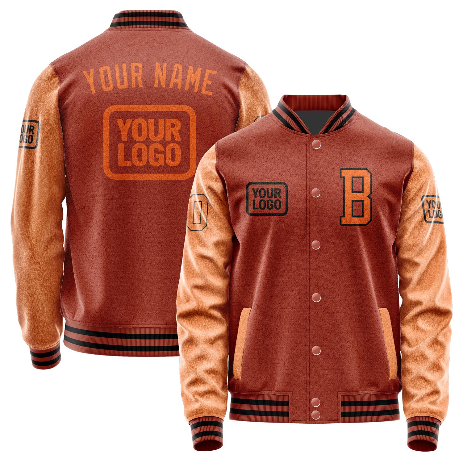 Custom Coral Red Orange Jacket JA161628161717282817