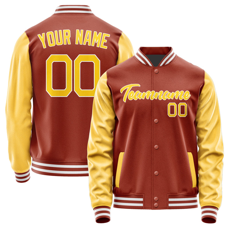 Custom Coral Red Gold Jacket JA1616301618B21830