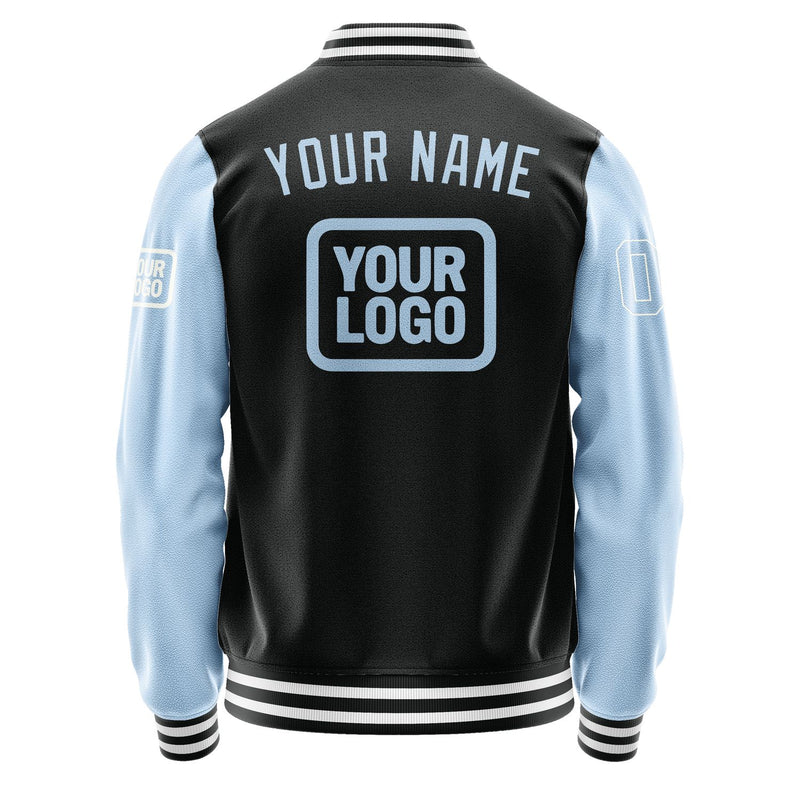 Custom Black Light Blue Jacket JA171708171818080818