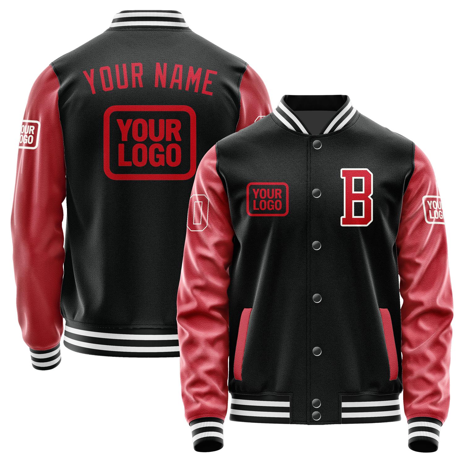 Custom Black Red Jacket JA171714171818141418