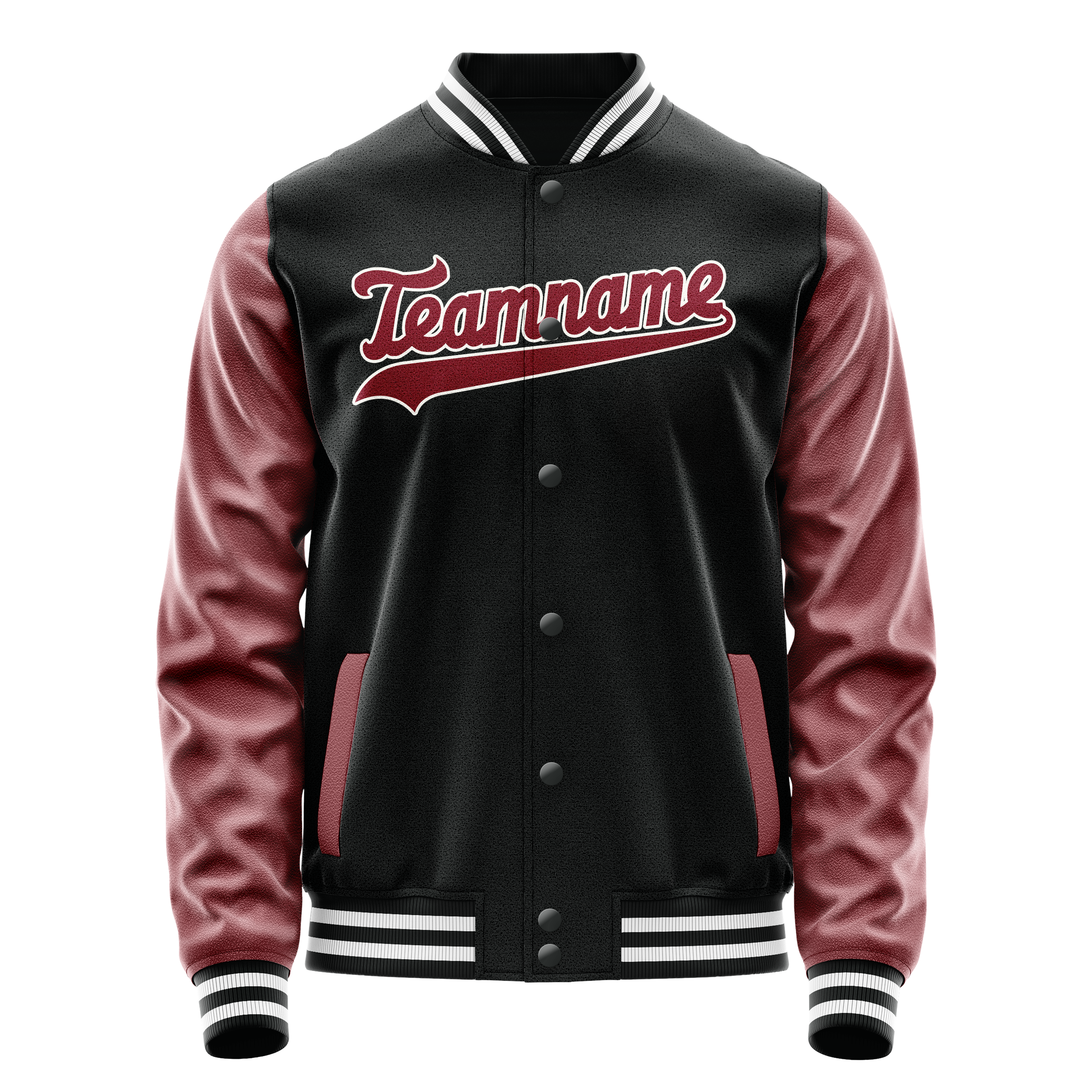 Custom Black Texas-Orange Solid Color Varsity Letterman Jacket JA02240617XF012