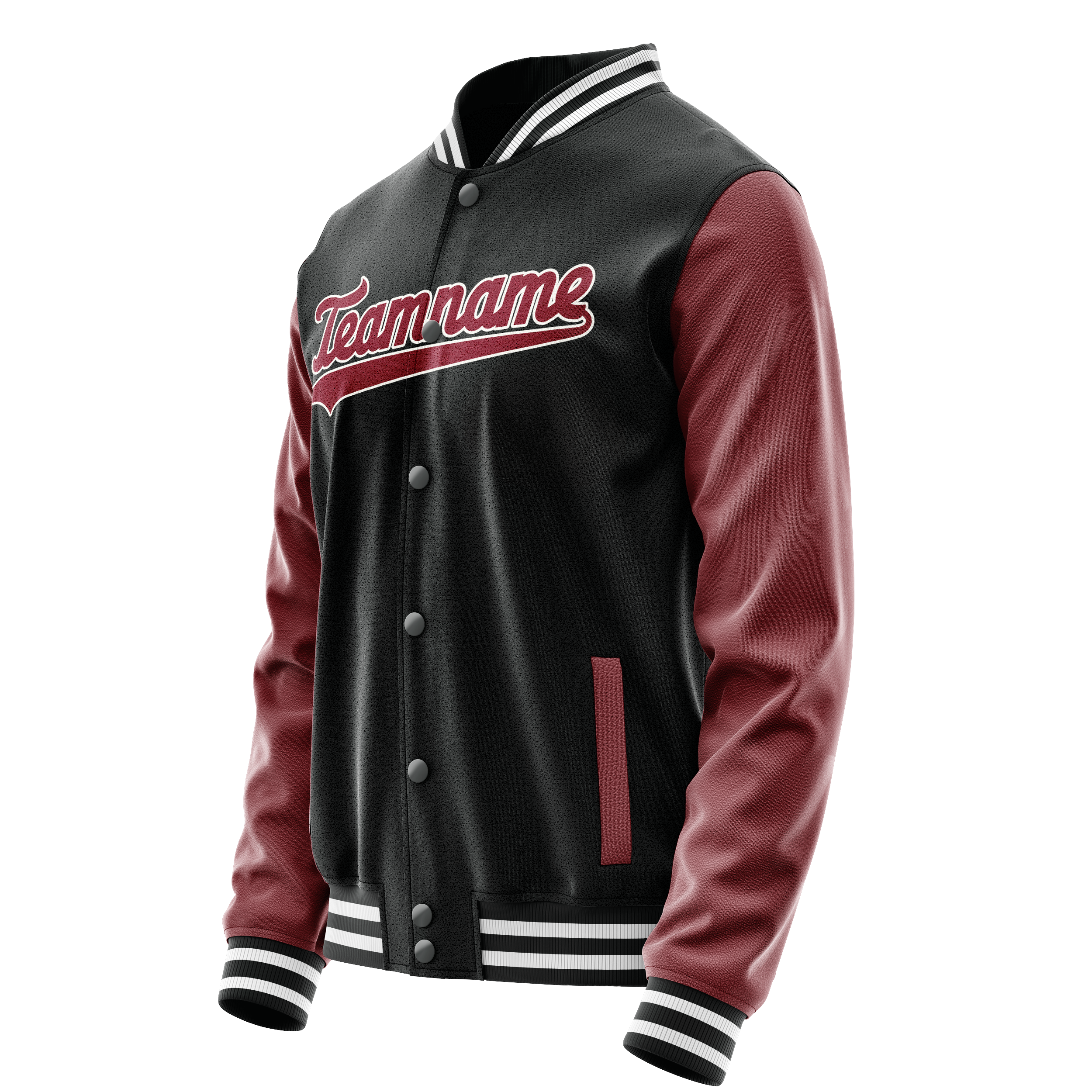 Custom Black Texas-Orange Solid Color Varsity Letterman Jacket JA02240617XF012