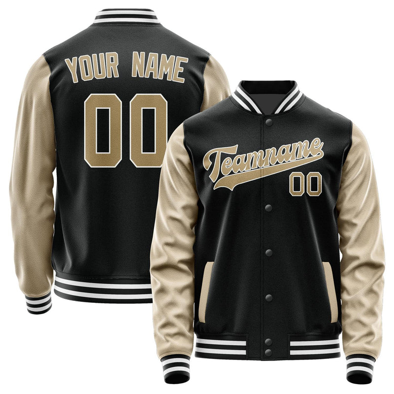 Custom Black Light Khaki Jacket JA1717251718B31825