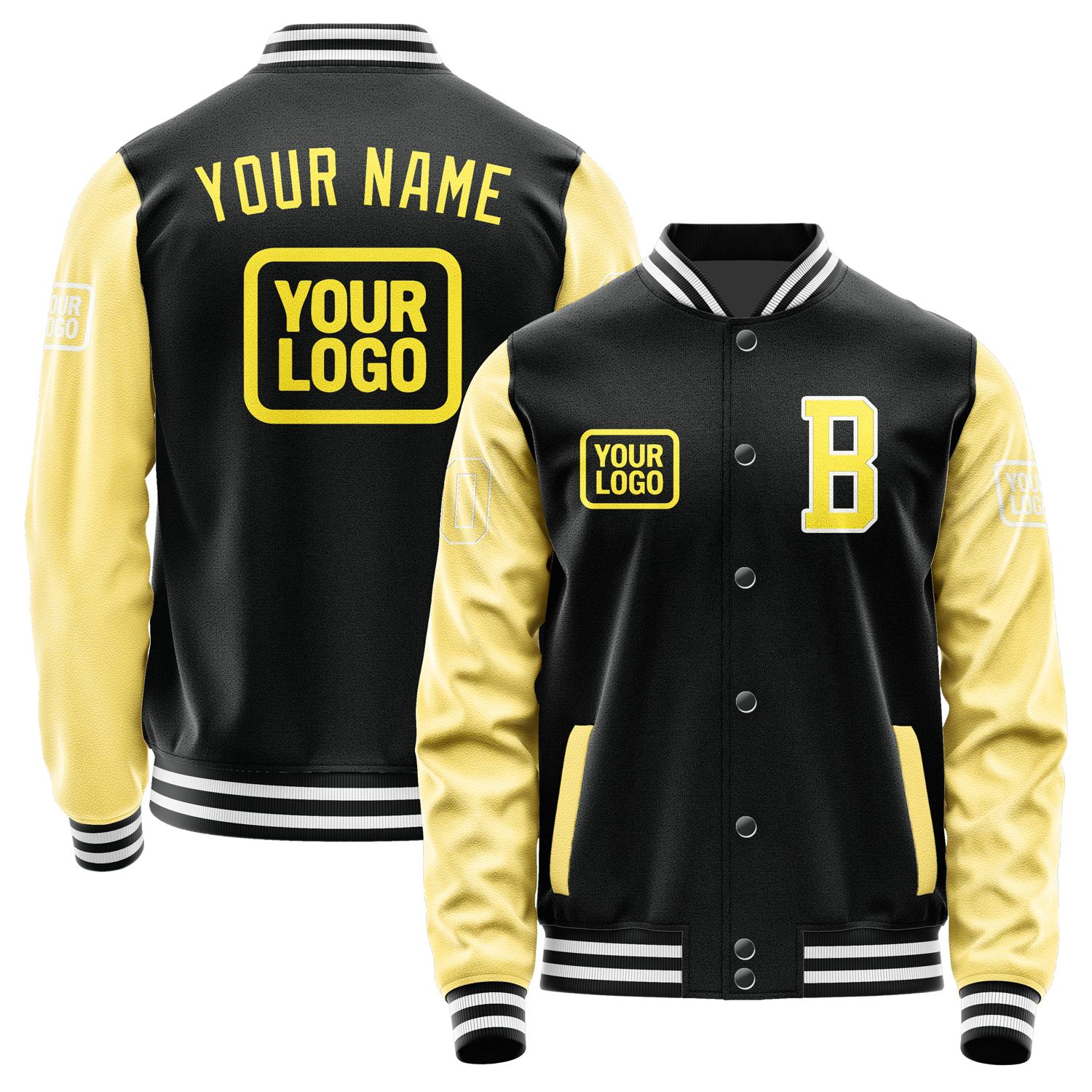 Custom Black Light Yellow Jacket JA171726171818262618