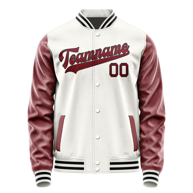 Custom White Crimson Red Jacket JA1818151817B31715