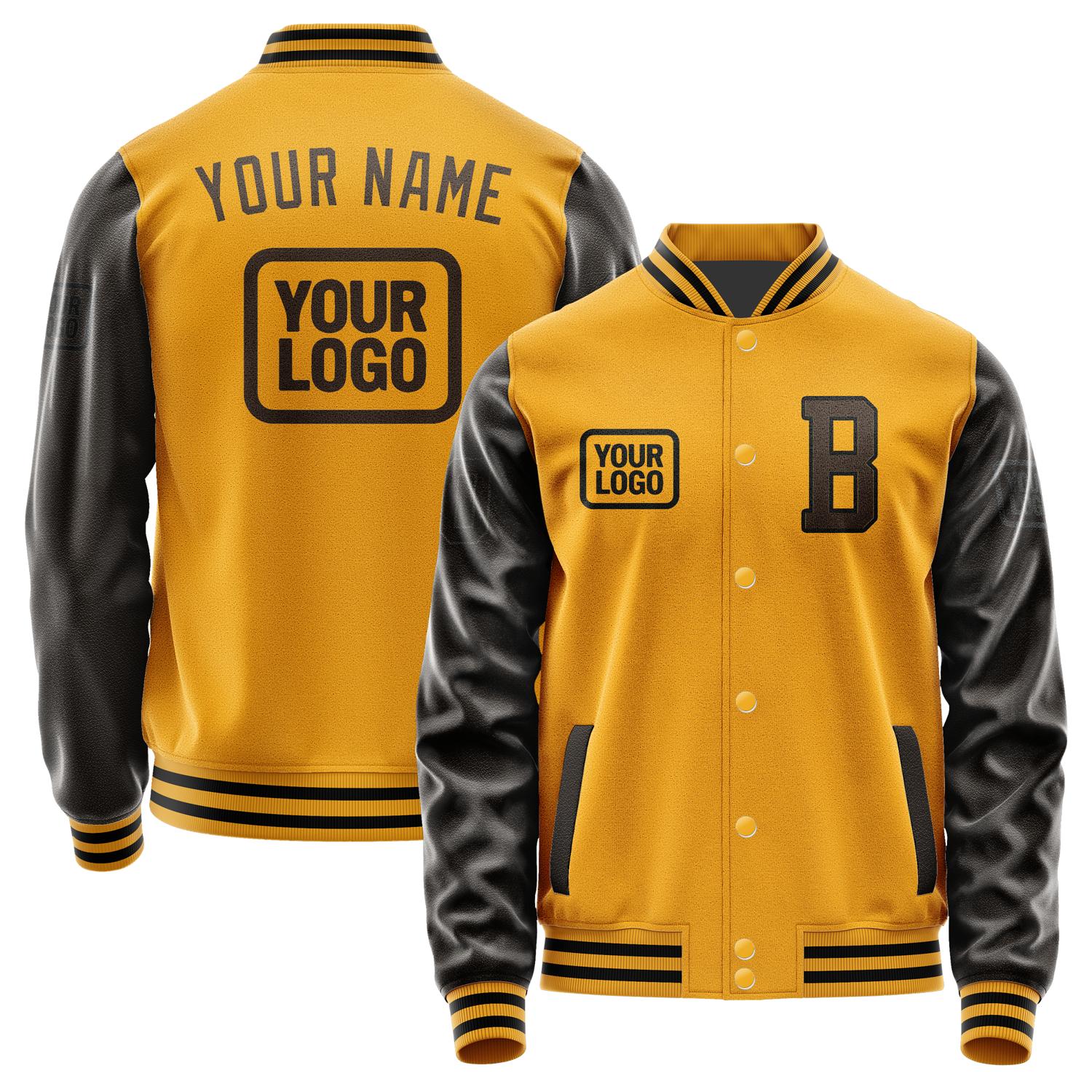 Custom Yellow Brown Jacket JA191901191717010117