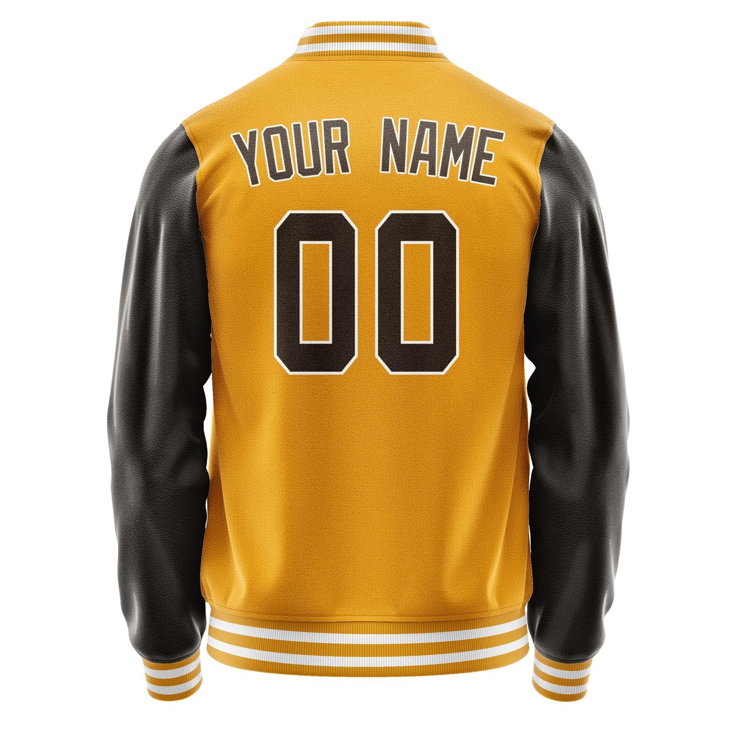 Custom Yellow Brown Jacket JA1919011918B31801