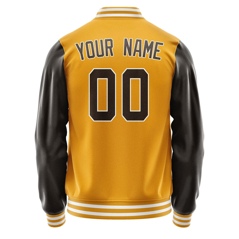 Custom Yellow Brown Jacket JA1919011918B31801
