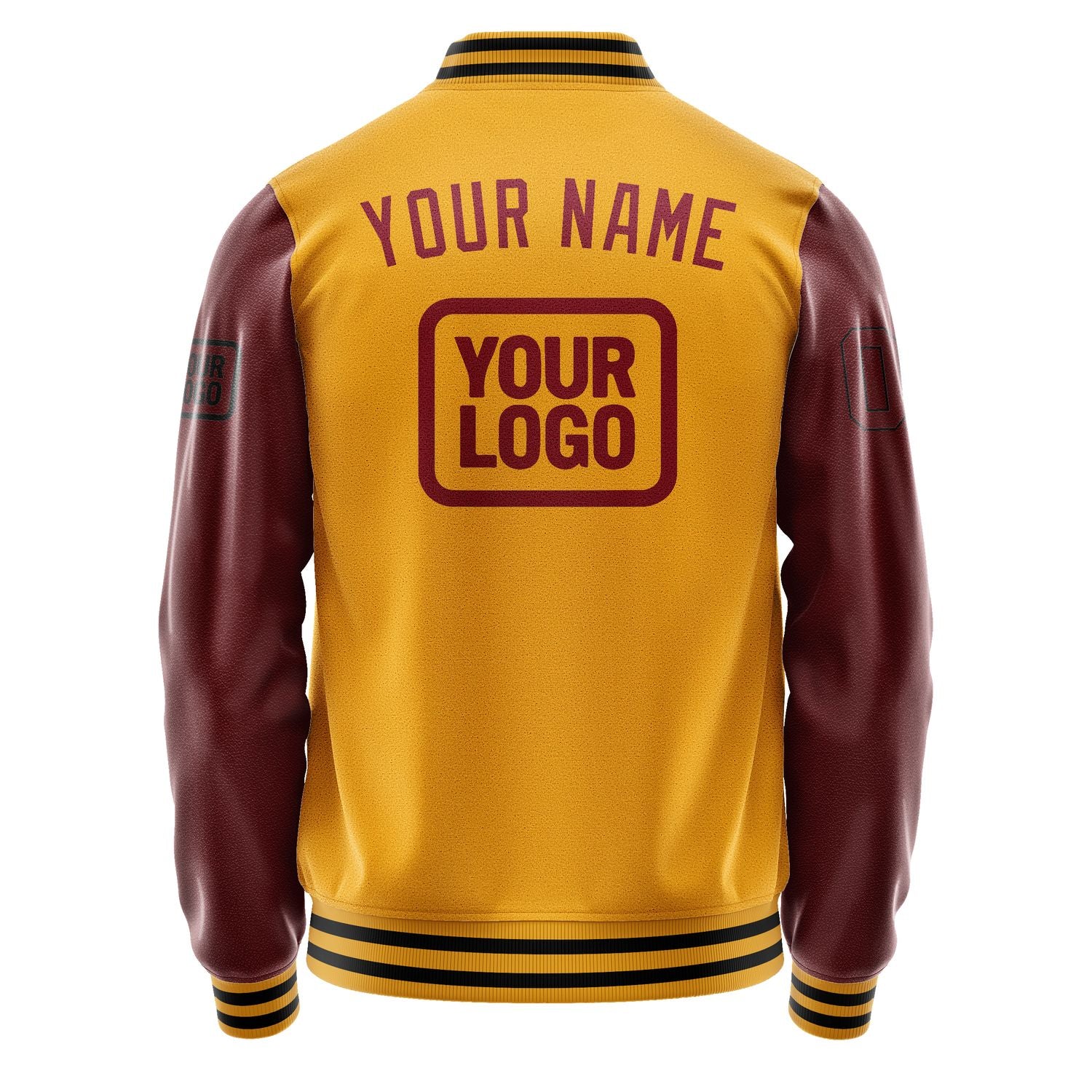 Custom Yellow Crimson Red Jacket JA191915191717151517