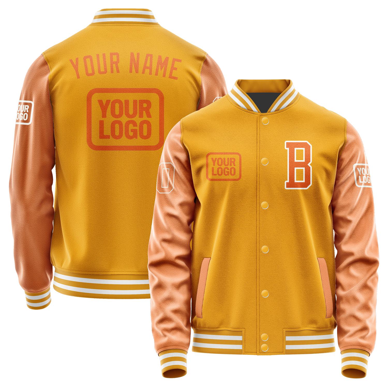 Custom Yellow Orange Jacket JA191928191818282818