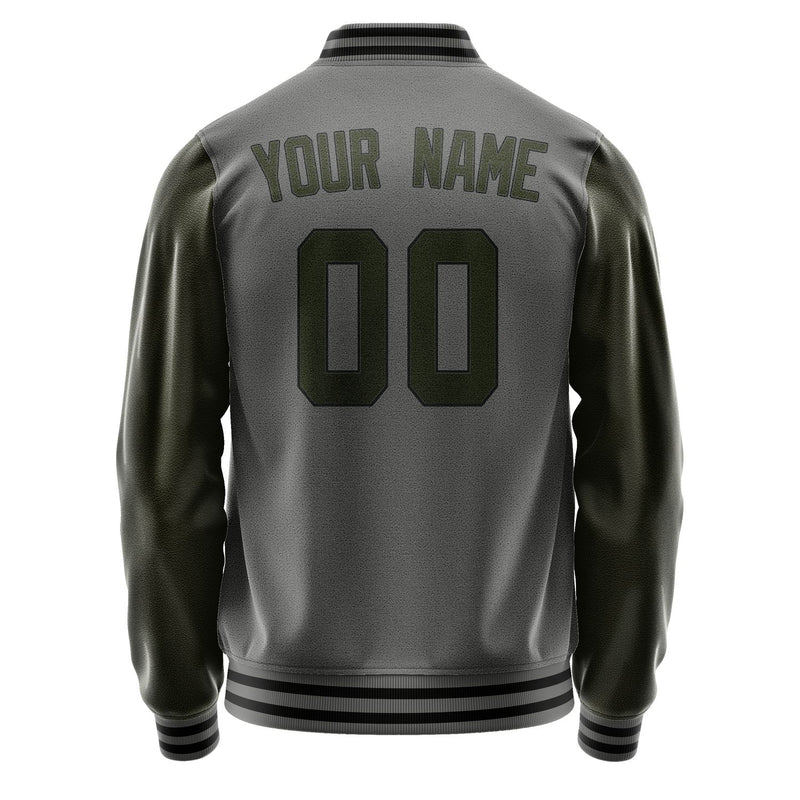 Custom Dark Grey Olive Jacket JA2020022017B31702