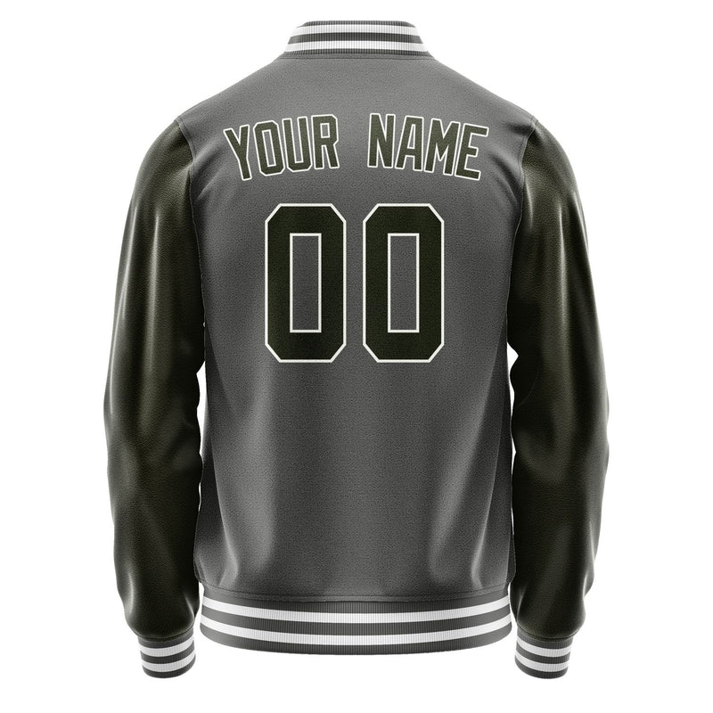 Custom Dark Grey Olive Jacket JA2020022018B31802
