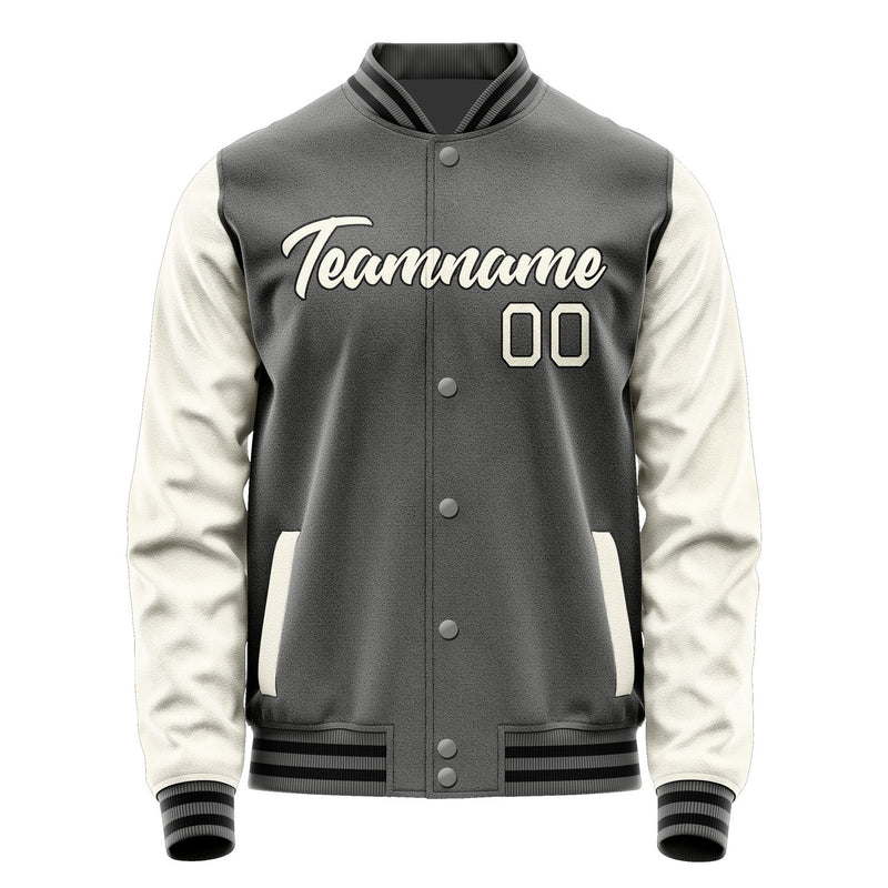 Custom Dark Grey Cream Jacket JA2020032017B21703
