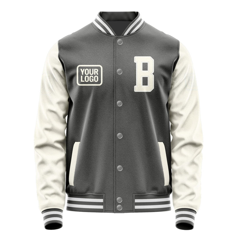 Custom Dark Grey Cream Jacket JA202003201818030318