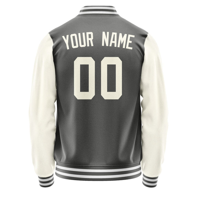 Custom Dark Grey Cream Jacket JA2020032018B31803