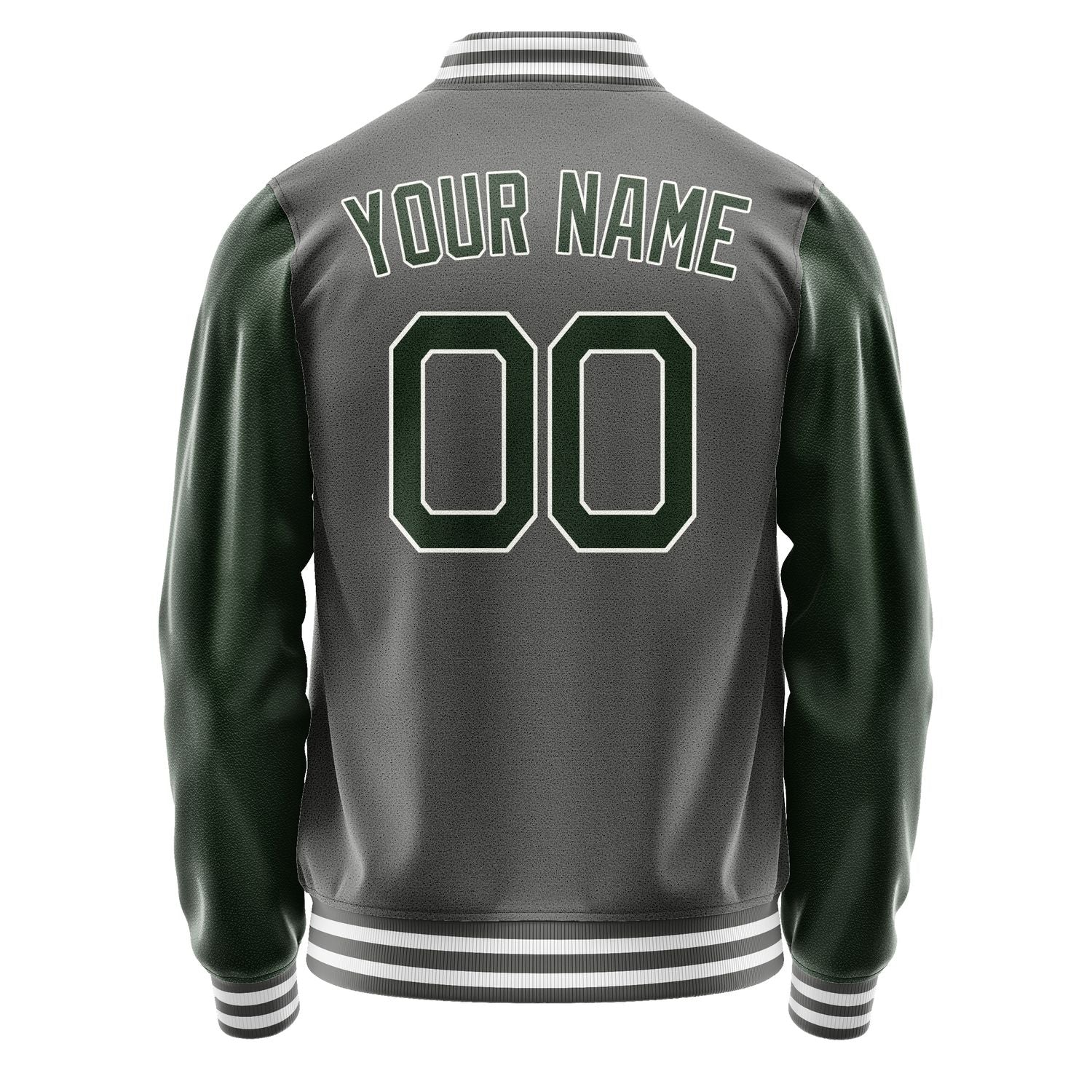 Custom Dark Grey Dark Green Jacket JA2020062018B21806