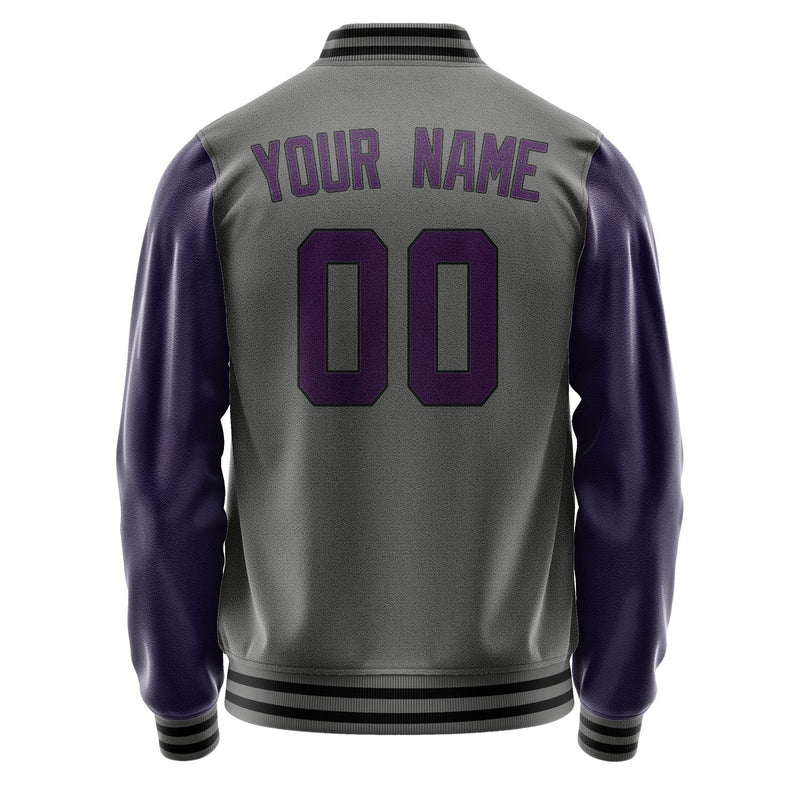 Custom Dark Grey Purple Jacket JA2020072017B31707