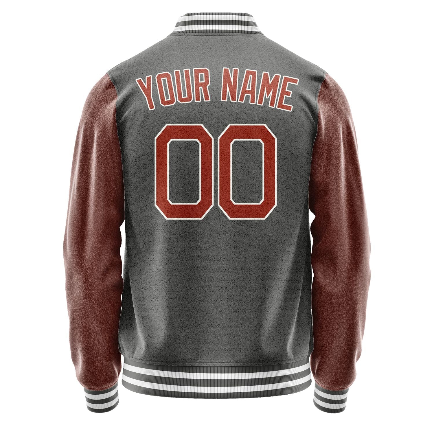 Custom Dark Grey Coral Red Jacket JA2020162018B21816