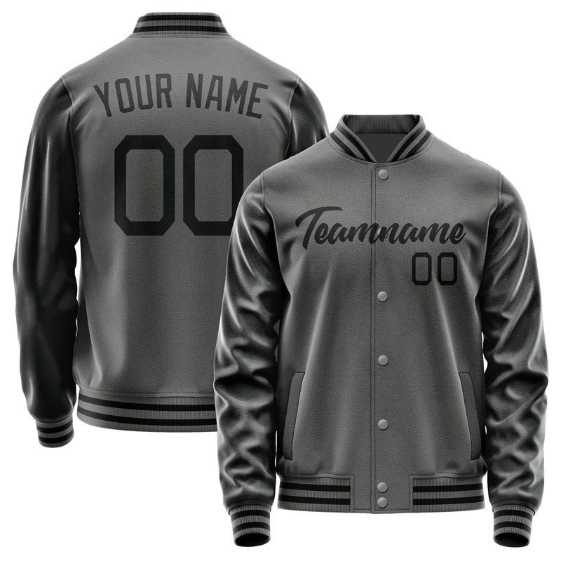 Custom Dark Grey Black Jacket JA2020172017B21717