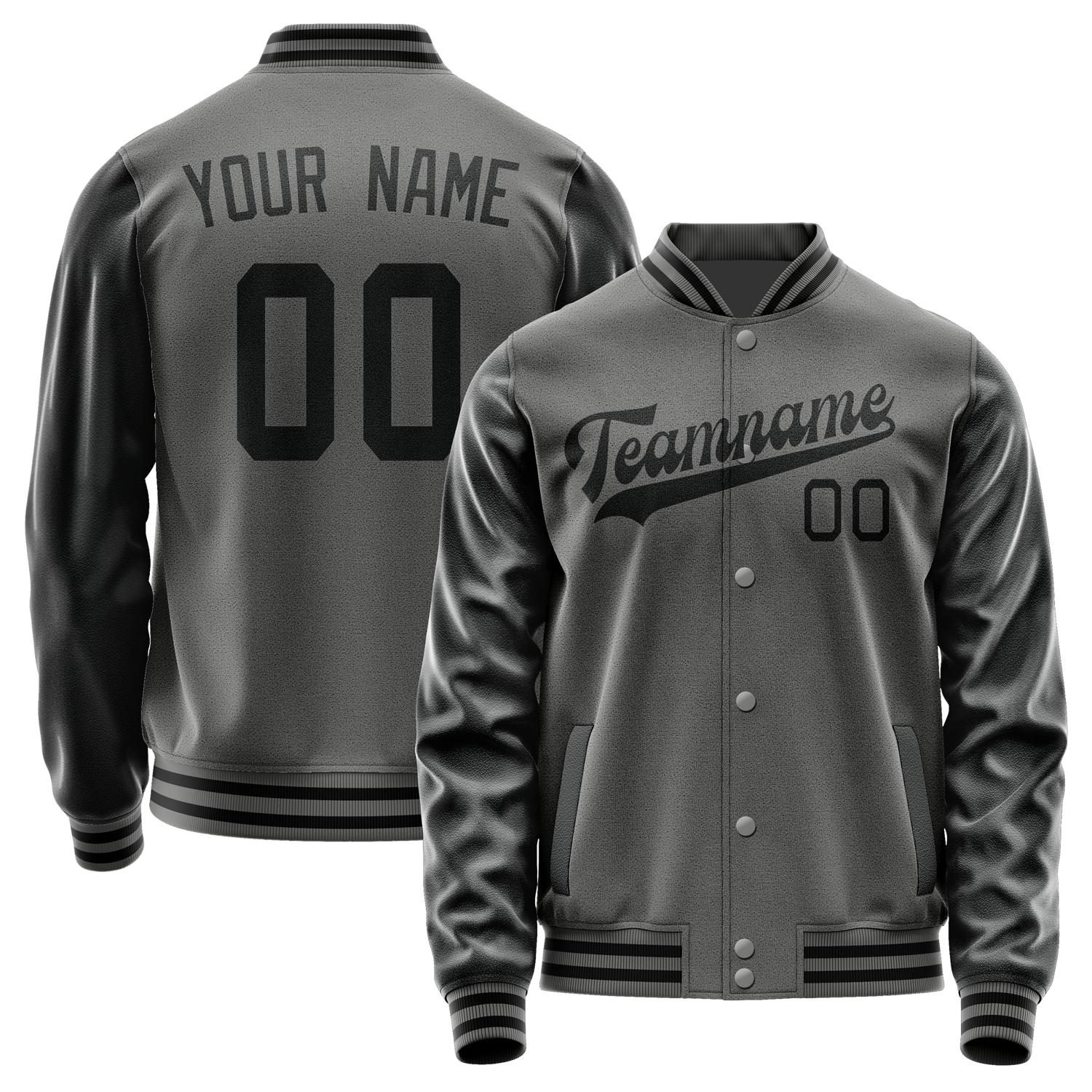 Custom Dark Grey Black Jacket JA2020172017B31717