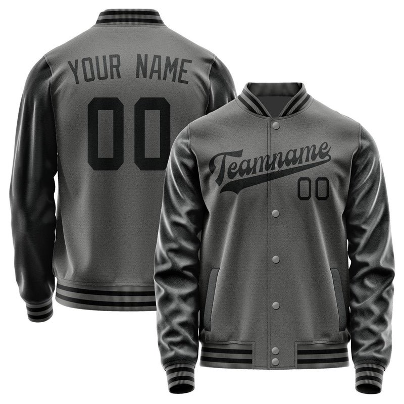 Custom Dark Grey Black Jacket JA2020172017B31717