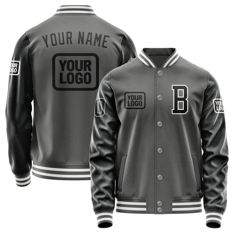 Custom Dark Grey Black Jacket JA202017201818171718