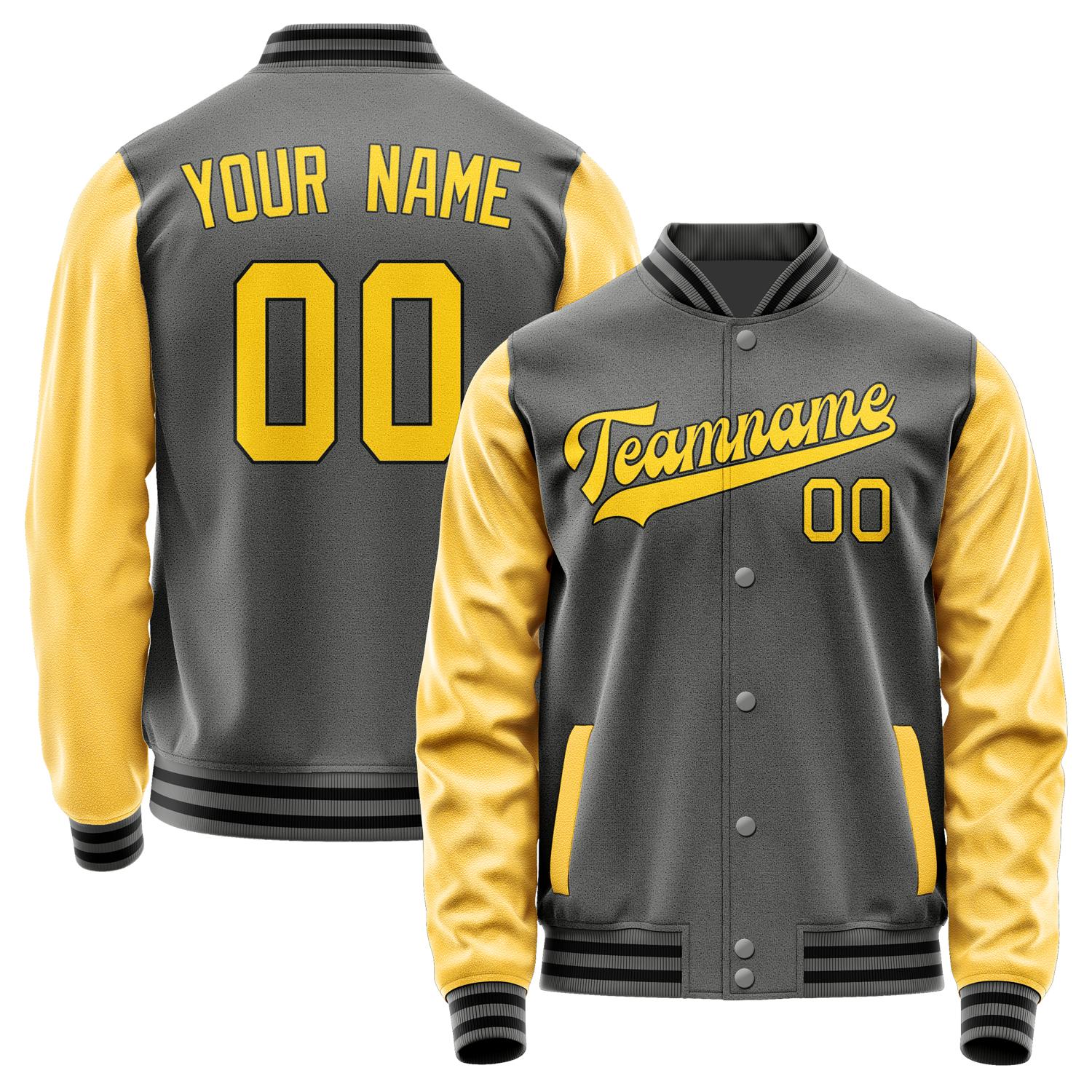 Custom Dark Grey Gold Jacket JA2020302017B31730