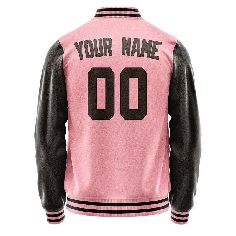 Custom Light Pink Brown Jacket JA2121012117B31701